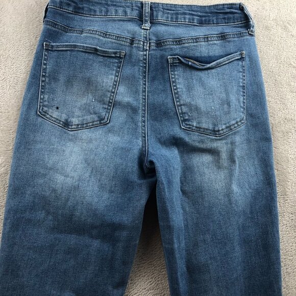 SO Womens Jeans Size 9 Ultimate Jegging High Rise Blue Denim Skinny Leg Casual - Picture 15 of 16